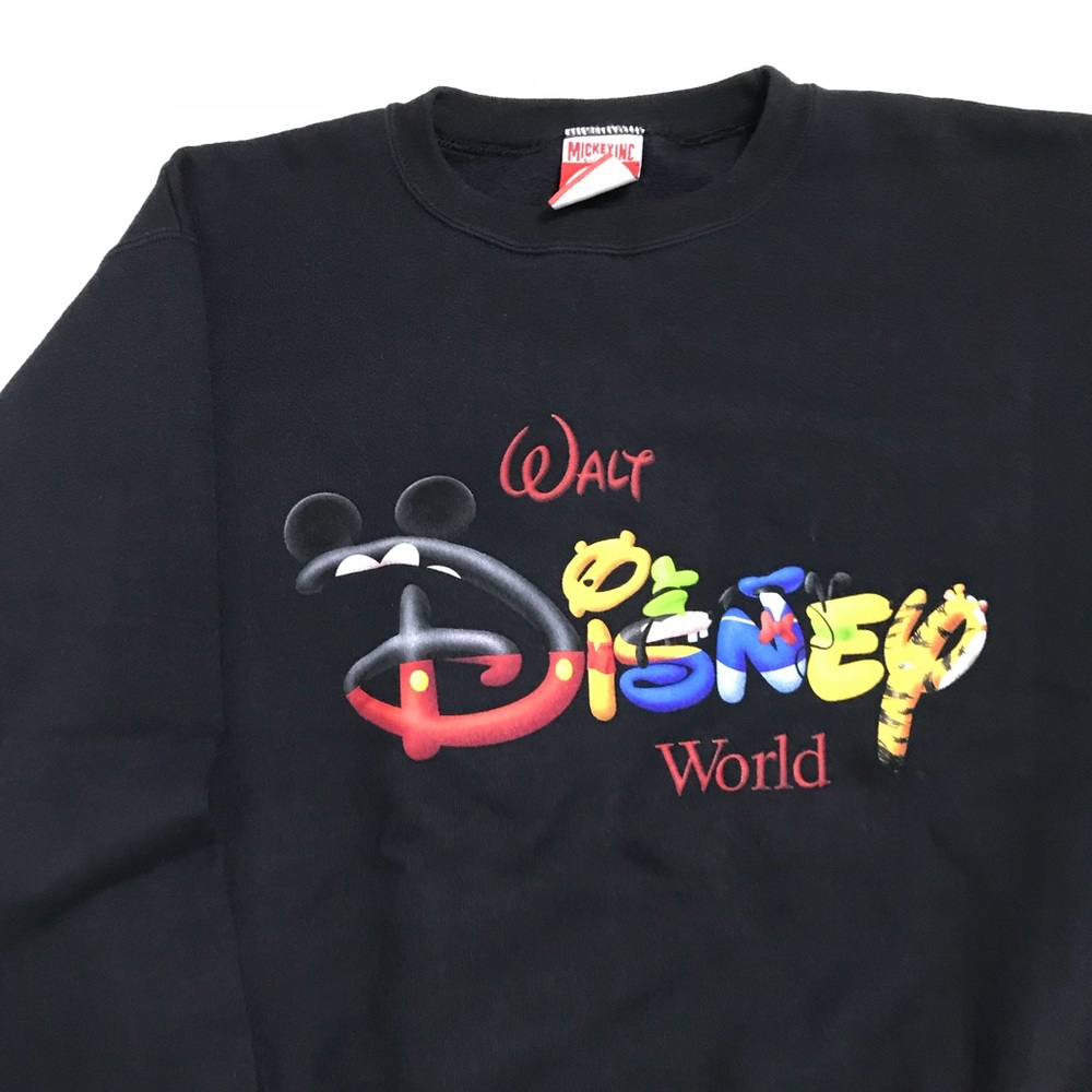 disney world crewneck - black